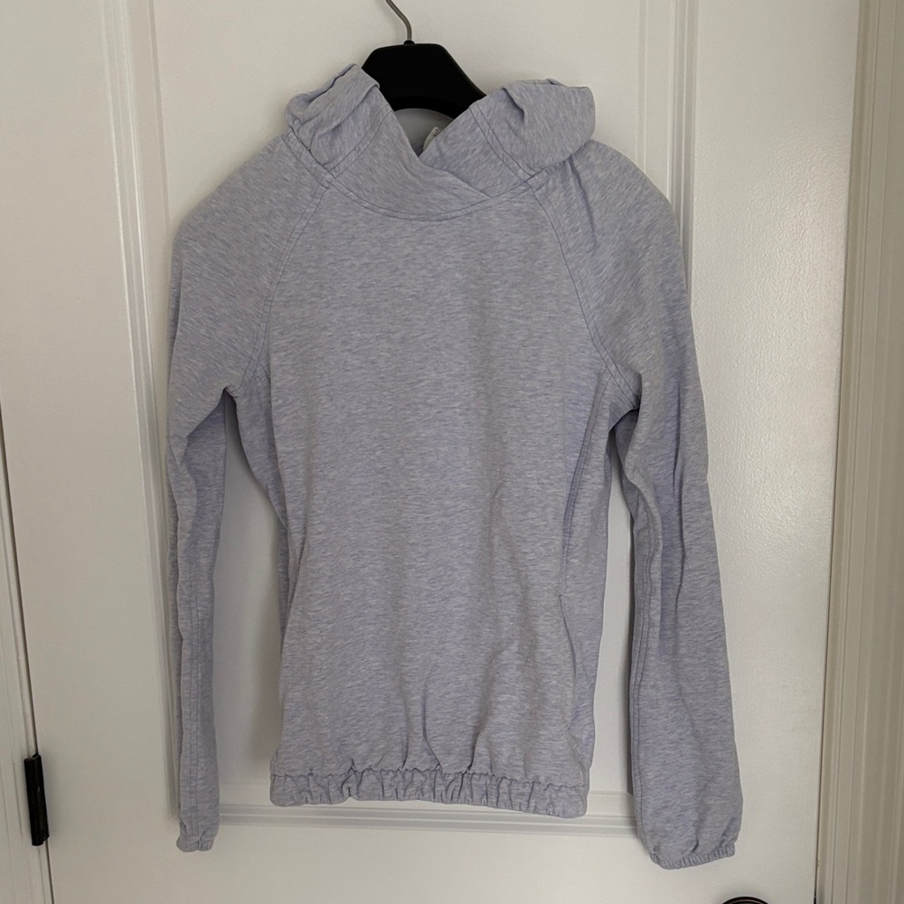 lululemon athletica Light Gray sweatshirt with side pockets size 2